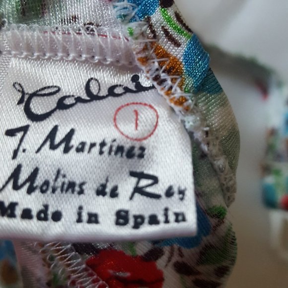 Geisa Youth Teenage or Size 1 Bikini Swim Wear 2 pieces Floral made in Spain - Picture 12 of 12